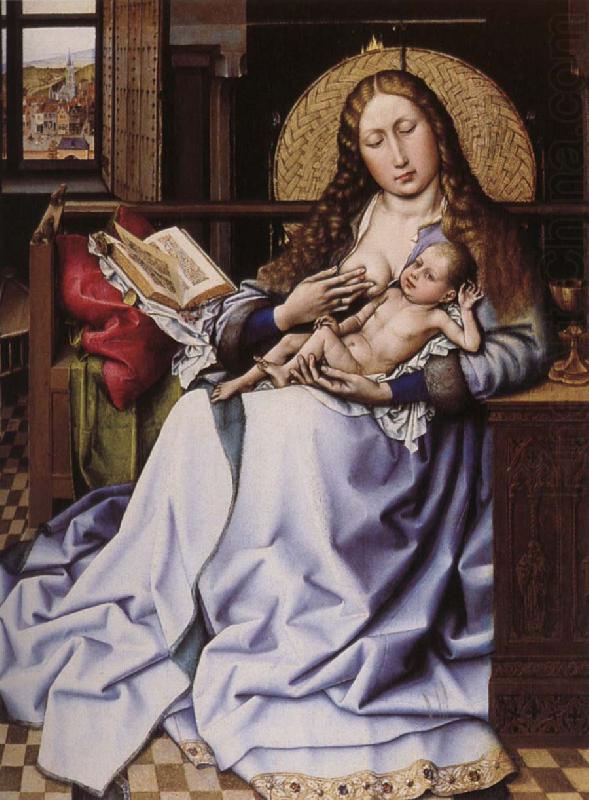 Robert Campin Maria with the child framfor hard china oil painting image